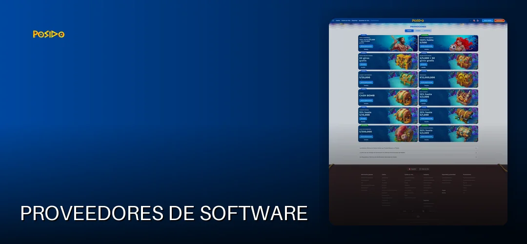 Proveedores de software